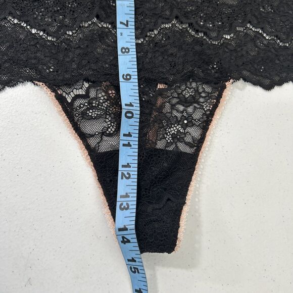 Victorias Secret Panty Womens L Black Lace‎ Thong - Picture 6 of 6